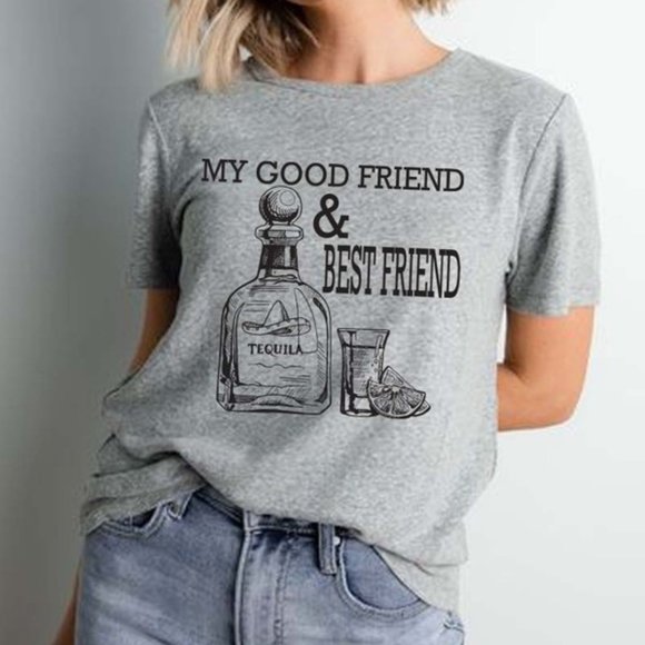 T-Shirt Addicts Tops - My Good Friend T-Shirt